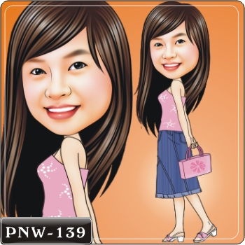 女生人像Q版漫畫PNW-139